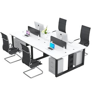 职员办公桌办公室桌子员工简约现代双6四4六人位工位电脑桌椅组合