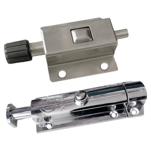 厂家DK611不锈钢弹簧插销锁LS406门窗防盗弹簧按钮式自动门栓插销
