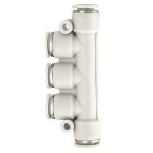 气管接头白色黑色塑料快插PK4 PK6 PK8气动五通接头PK10 PK12 K型