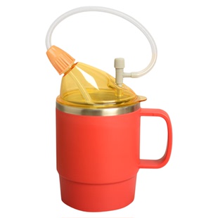 老人防呛护理杯躺着喝水孕妇产妇卧床病人防漏防洒成人流食吸管杯