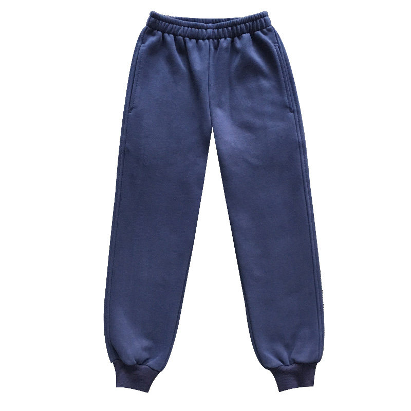 包邮藏青全棉冬季校服裤