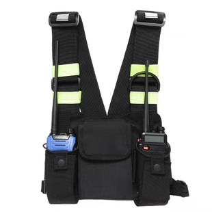 宝锋对讲机户外荧光背包多功能执勤胸包UV-5R手台宝峰对机讲配件