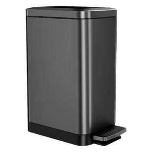 垃圾桶家用不锈钢带盖卫生间厨房夹缝客厅轻奢脚踩大号纸篓办公室