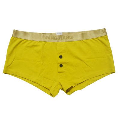 男士内裤 纯棉平角裤低腰韩版性感全棉四角裤青年夏季透气裤头潮