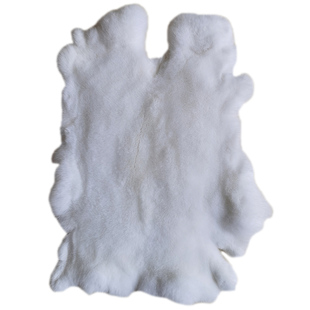 冬季獭兔皮整张毛皮料獭兔毛围脖马甲服装内胆护膝坐垫保暖皮毛料