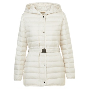 【轻羽45°云】朗姿霍尔多巴吉鹅绒修身收腰羽绒服2025年冬季新款