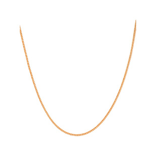 明牌珠宝18K金肖邦链 彩金时尚简约项链K黄K白K红三色可选CSR0205