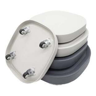 移动花盆托盘带轮万向轮滑轮垫底座接水盘绿植盆栽隐形轮盆栽塑料