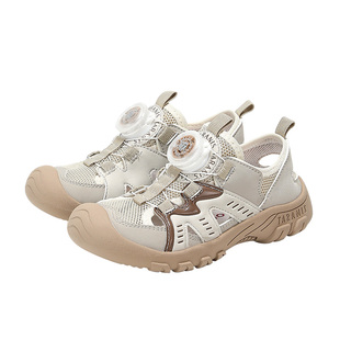 泰兰尼斯夏季儿童运动凉鞋男童户外露营鞋涉水鞋透气防滑旋钮鞋子