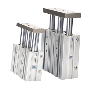 小型气动顶升阻挡TCM三轴三杆带导杆气缸MGPM12/16/25/32/20/4050