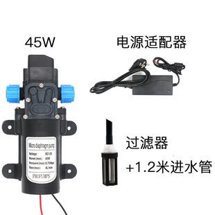 新小型12v水泵家用园艺定时自动浇花器喷雾器微型自吸水泵浇水促