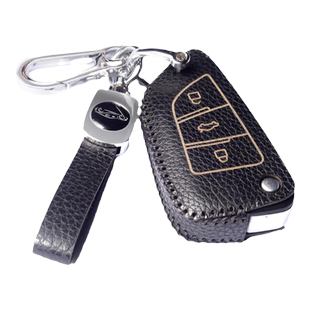 适用于改装钥匙套KD子机VVDI铁将军折叠款刀锋DS现代本田包牛皮扣