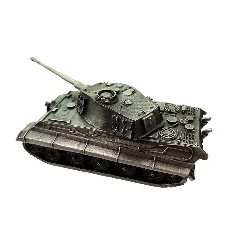 木公开物德国虎王重型坦克1/72全金属成品模型军事战车模型摆件