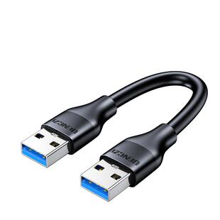 分创者双头usb3.0数据线公对公连接延长线转传输移动硬盘盒笔记本电脑散热器板刷机转接车载双公头二两头接口