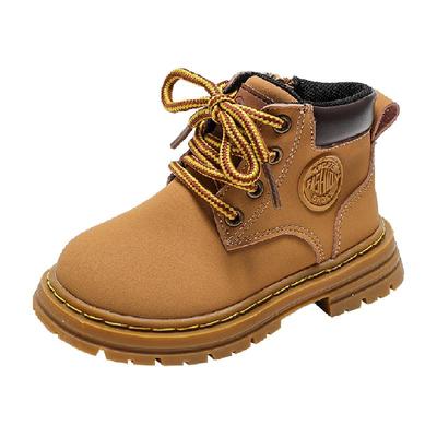 奇诺鼠冬季英伦风马丁靴大黄靴