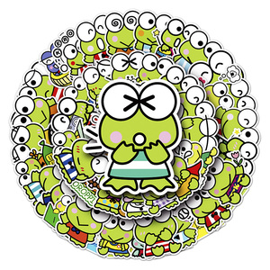 大眼蛙贴纸可洛比小青蛙卡通可爱女孩儿童三丽鸥手账diy素材装饰