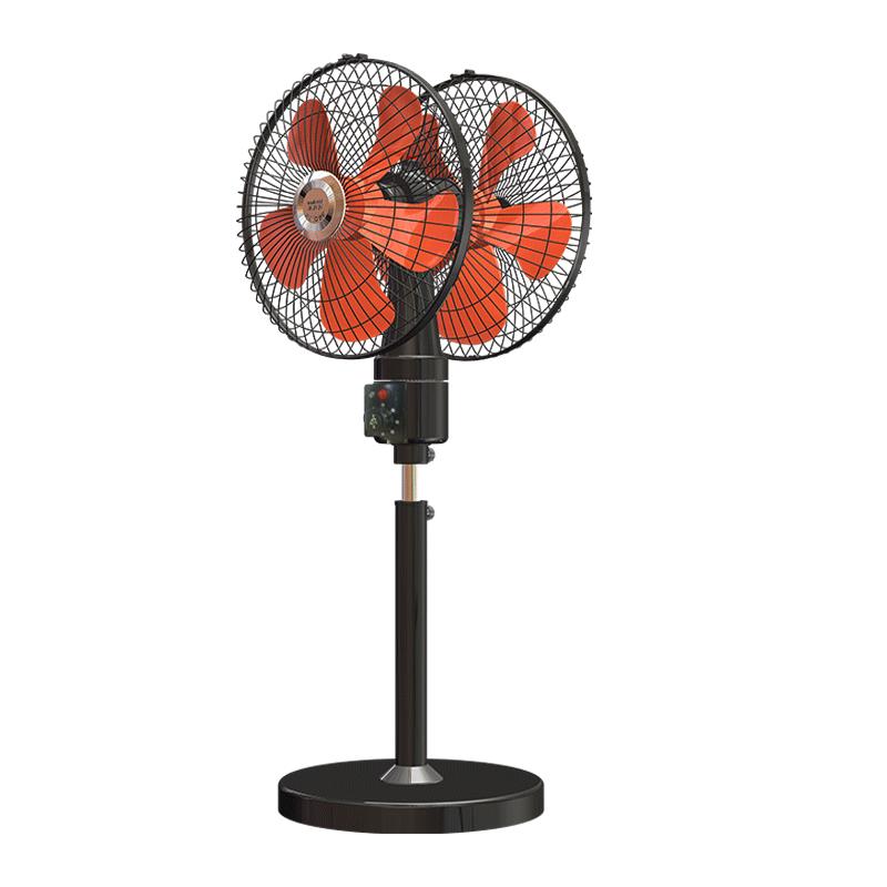 工業(yè)電風(fēng)扇雙頭商用大風(fēng)力360度旋轉(zhuǎn)家用大排檔飯店強(qiáng)力落地扇