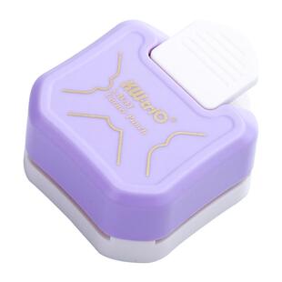 可得优花式美角平角器多角度边角安静书童三合一贺卡相片裁纸机安全压花分类讲义考研倒角活页照片mjq-1