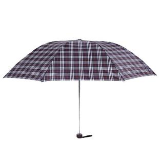 天堂伞晴雨伞折叠伞商务伞复古男士女士正品经典三折伞339s格子伞