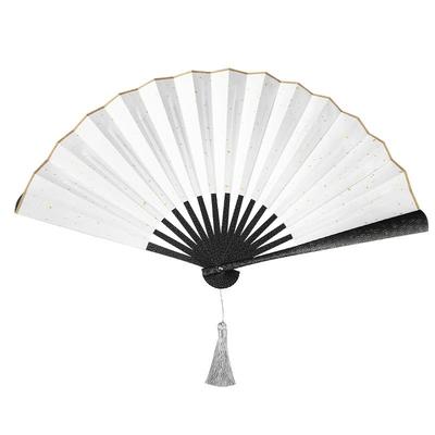 新中式精钢国风古风扇子定制书法防身太极金属空白不锈钢功夫折扇