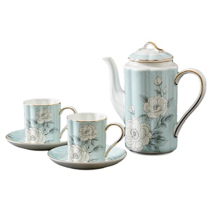 复古风咖啡杯子高档精致轻奢高颜值骨瓷下午茶茶具杯碟设计感小众