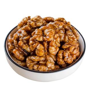 新货琥珀核桃仁500g熟纸皮核桃仁山核桃仁蜂蜜味孕妇坚果新货零食