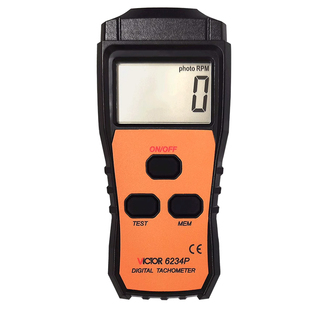 胜利VC6236P非接触式线速转速表高精度光电测速表电机转速仪6234P