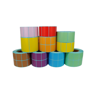 三防彩色热敏标签纸打印不干胶红橙黄绿蓝粉棕紫可定做规格403080