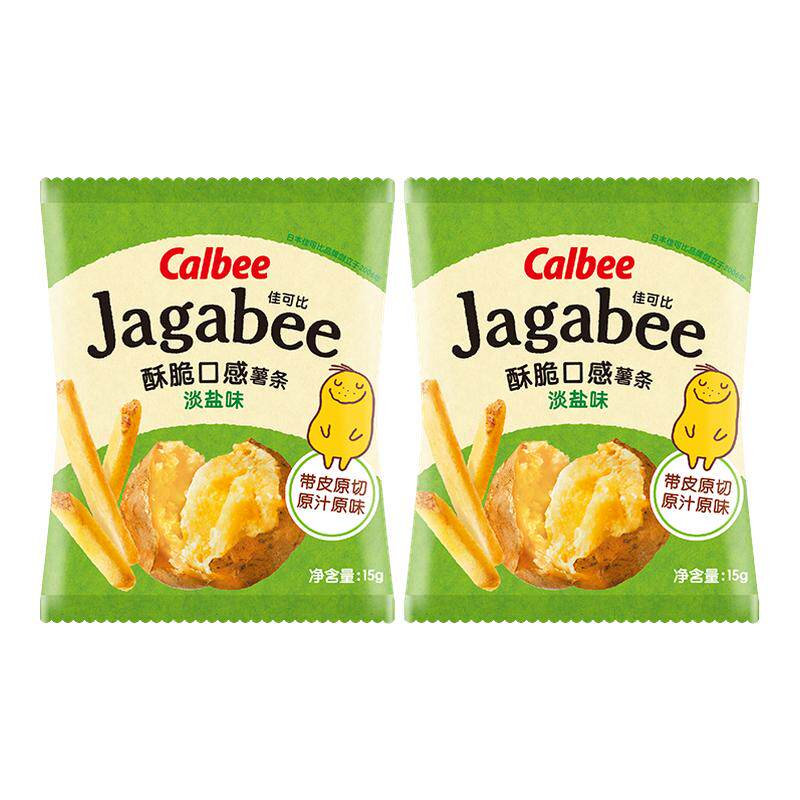 卡乐比佳可比薯条淡盐味黄油酱油味海苔味15g*36袋零食休闲小吃