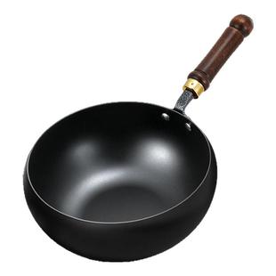 古法章丘大肚锅铁锅家用不粘锅炒菜锅2025年新款肚腩锅平底小铁锅