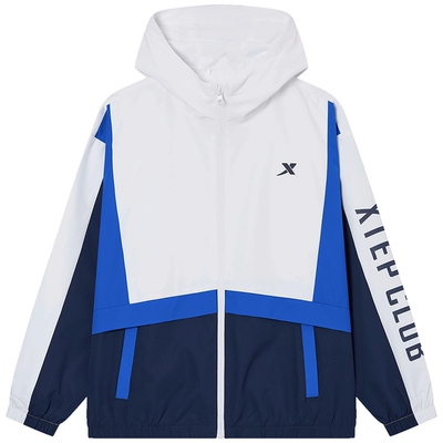 特步童装儿童运动外套春夏季新款男童薄款风衣冬连帽网布上衣女童