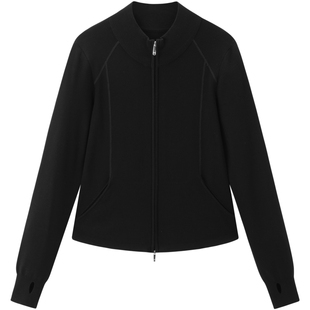 【商场同款】太平鸟25冬新款鱼骨线显瘦双拉链针织开衫A3EDF4272