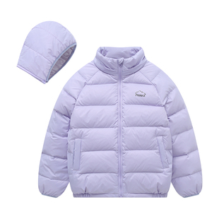 象老大儿童轻薄羽绒服2025新款90绒男女中大秋冬外套亲子可脱帽厚
