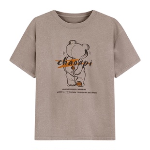 青少年酷帅短袖男夏季套装男装一整套美式穿搭纯棉T恤搭配牛仔裤