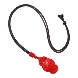 安也蛇年本命年正品九宫八卦牌天然朱砂吊坠女项链男士挂件配饰