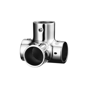 304不锈钢管连接件22mm圆管二通三通弯头免焊接晾衣架固定件接头