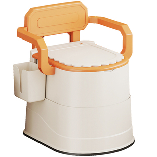 老年人家用马桶坐便器带盖扶手室内防臭孕妇专用可移动马桶带内桶