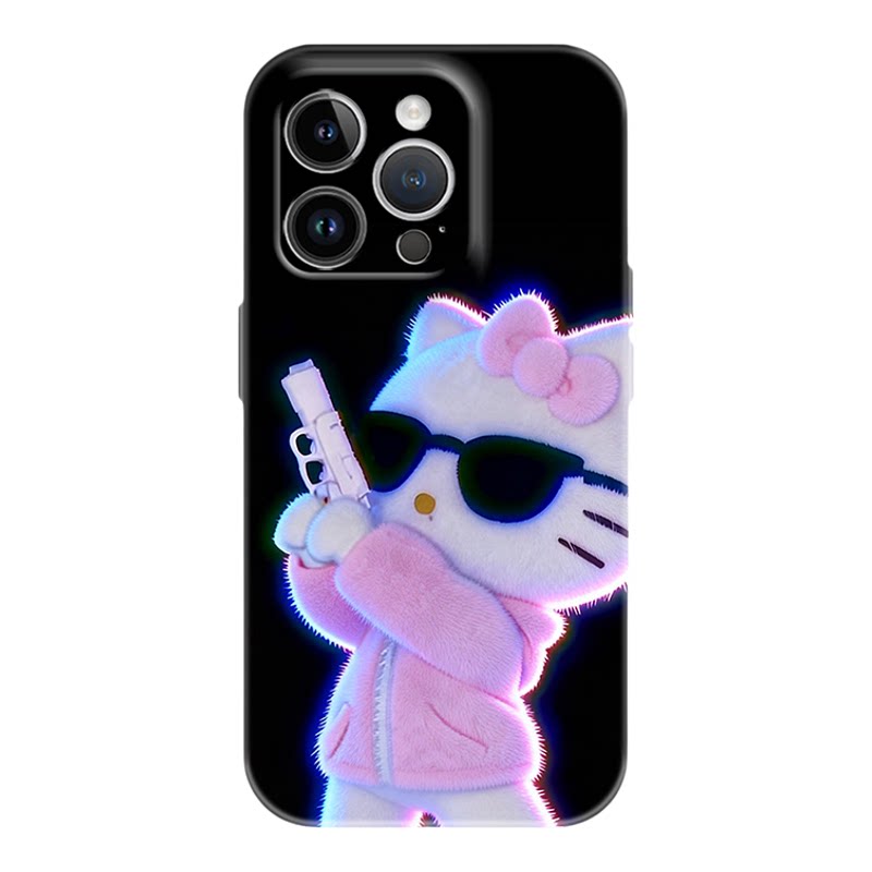 HelloKitty猫咪透明全包手机壳
