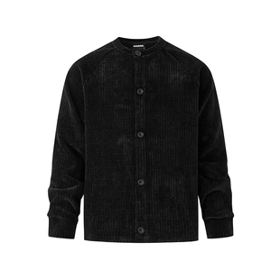 MRCYC灯芯绒短款立领夹克男秋季cleanfit外套韩系慵懒风宽松上衣