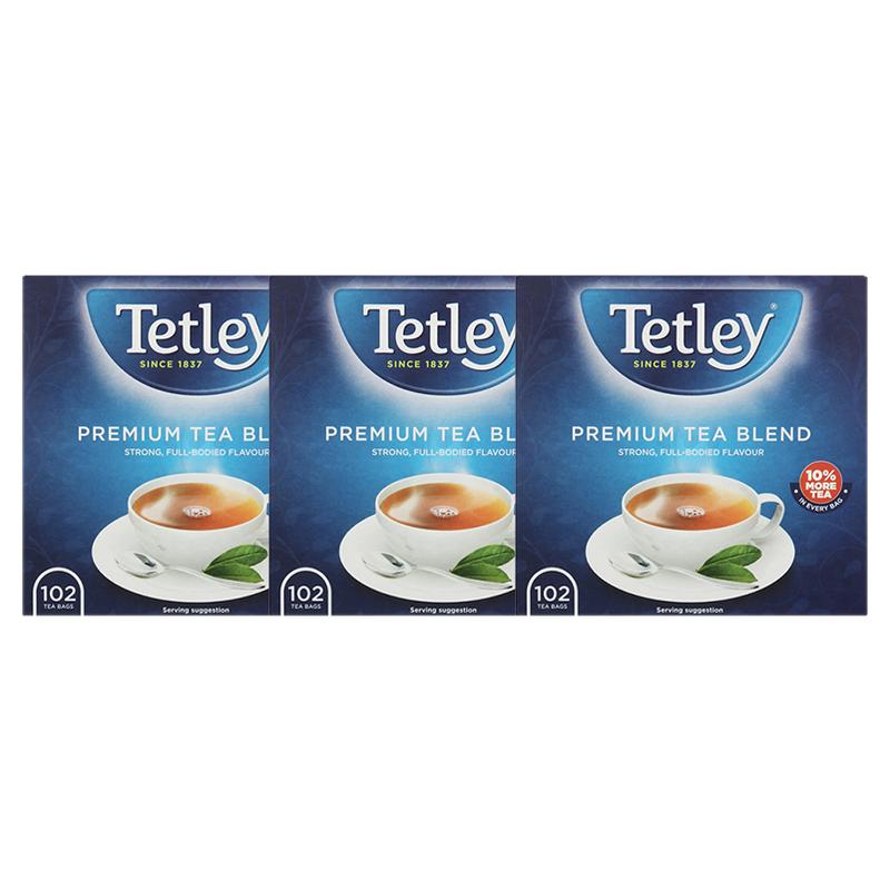 英國(guó)TETLEY泰特利原裝進(jìn)口原味紅茶3盒英式伯爵袋泡茶奶茶專(zhuān)用