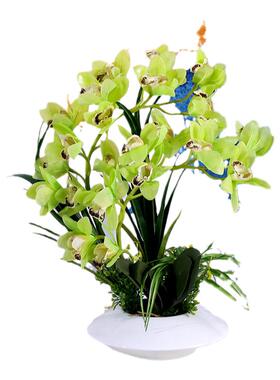 蝴蝶兰仿真花套装假花蕙兰玄关
