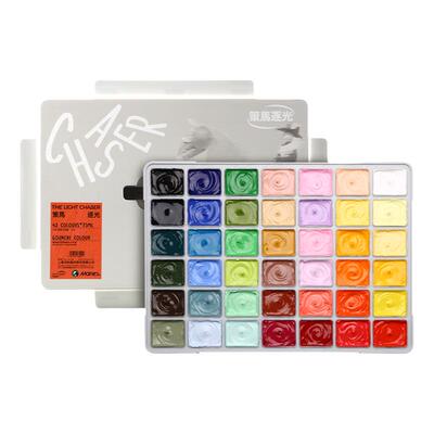 马利牌42色果冻颜料套装策马逐光