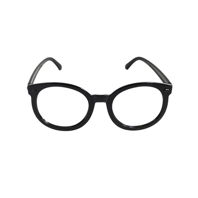 无镜片眼镜框黑色大眼睛镜架女