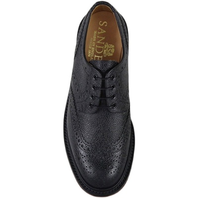 sanders英伦布洛克荔枝皮休闲鞋