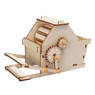 木制手工diy打谷机中小学生科技小制作儿童趣味科学实验教具模型