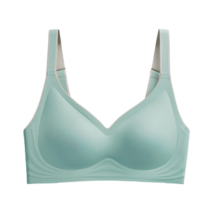 芙甜新中式养肤无痕内衣女小胸聚拢收副乳上托防下垂桑蚕丝文胸罩
