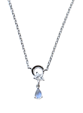 天然吊坠纯银日韩项链