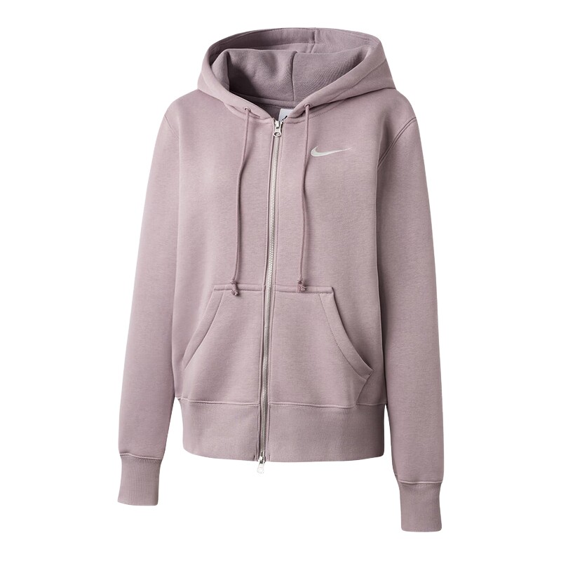 NIKE耐克女子针织夹克外套春季新款加绒连帽衫运动卫衣HJ0996-226