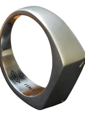 原创MMM风钛钢情侣对戒