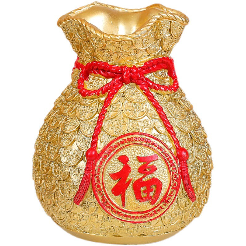 福袋花瓶栩栩如生实用寓意极好